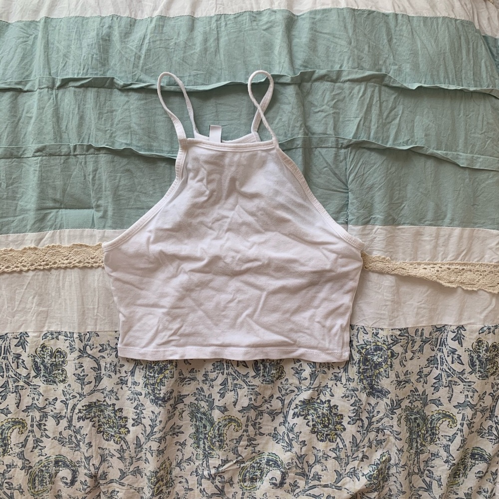 H&M white crop top